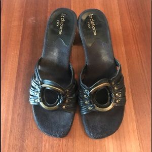 Closeout - Liz Claiborne Flex Black Sandals